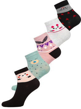Calcetines para mujer multicolor Bolf DM66061-5P 5 PACK