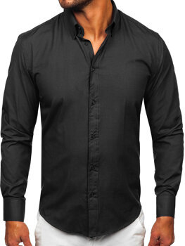 Camisa elegante de manga larga para hombre grafito Bolf 5821-1