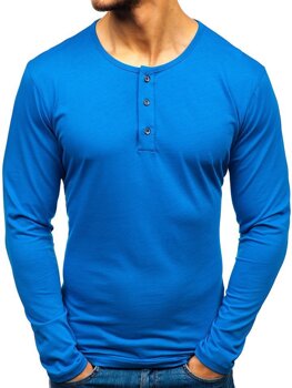 Camiseta a manga larga para hombre color azul Bolf 1114