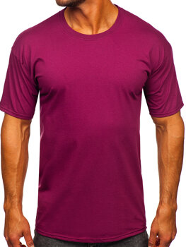 Camiseta algodón sin impresión para hombre burdeos Bolf B459