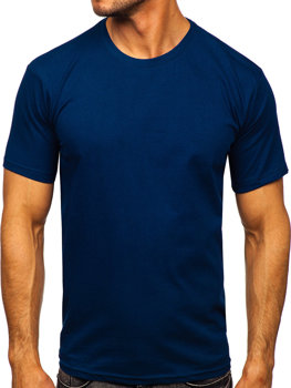 Camiseta algodón sin impresión para hombre indigo Bolf 192397
