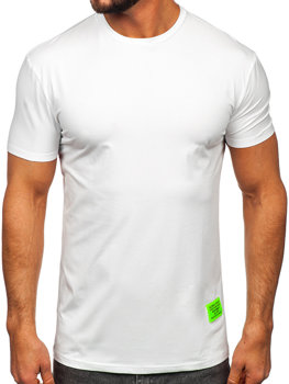 Camiseta de manga corta con impresión para hombre blanco Bolf MT3046