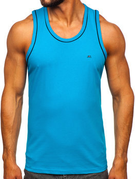 Camiseta de tirantes anchos azul turquesa Bolf 14276