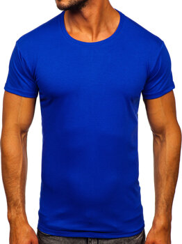 Camiseta para hombre sin estampado color cobalto Bolf 2005