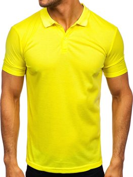 Camiseta polo para hombre color amarillo neón Bolf GD02