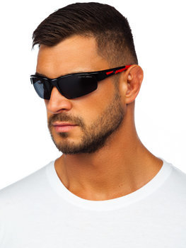 Gafas de sol color negro y rojo Bolf MIAMI10
