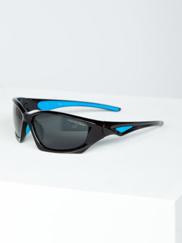 Gafas de sol negro y azul Bolf MIAMI4