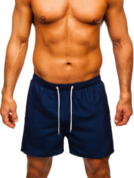 Pantalón corto de baño para hombre azul oscuro Bolf XL020