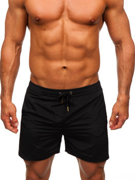 Pantalón corto de baño para hombre negro Bolf XL018