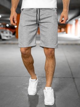 Pantalón corto deportivo para hombre color gris Bolf JX130
