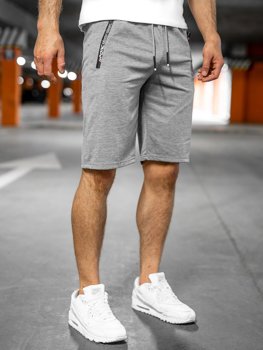 Pantalón corto deportivo para hombre color gris Bolf JX512