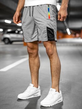 Pantalón corto deportivo para hombre color gris Bolf KS2559