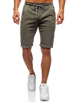 Pantalón corto tipo shorts para hombre color verde Denley KG3723