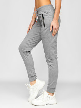 Pantalón de chándal para mujer gris Bolf JX7725