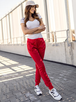 Pantalón de chándal para mujer rojo Bolf CK-01B