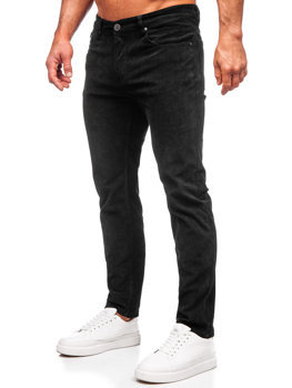 Pantalón de pana para hombre negro Bolf KA9916