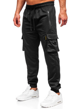 Pantalón jogger de chándal cargo para hombre negro Bolf JX6363
