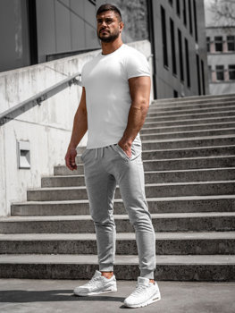 Pantalón jogger de chándal para hombre gris Bolf XW02A