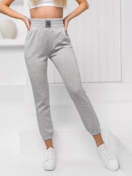Pantalón jogger de chándal para mujer gris Bolf W7807