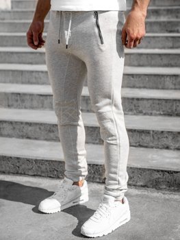 Pantalón jogger para hombre gris claro Bolf 4966