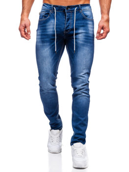 Pantalón vaquero regular fit para hombre azul oscuro Bolf MP021B