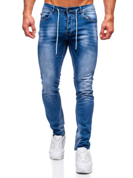 Pantalón vaquero regular fit para hombre azul oscuro Bolf MP021BC