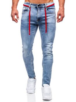 Pantalón vaquero skinny fit para hombre azul Bolf KX555-1