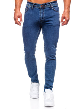 Pantalón vaquero slim fit para hombre azul oscuro Bolf DP52