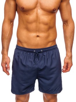 Shorts de baño para hombre color azul oscuro Denley YW07001