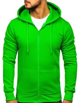 Sudadera abierta con capucha para hombre verde claro Bolf 2008
