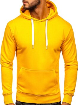 Sudadera con capucha para hombre amarillo Bolf 1004-1