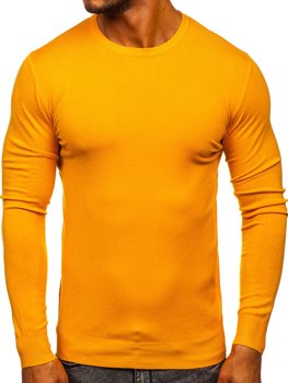 Suéter básico para hombre color amarillo Bolf YY01