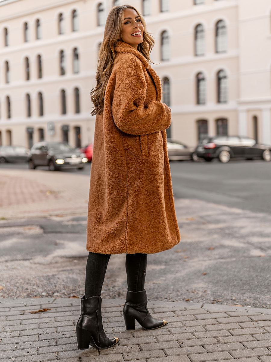 Abrigo forrado largo invierno para mujer Bolf AN105