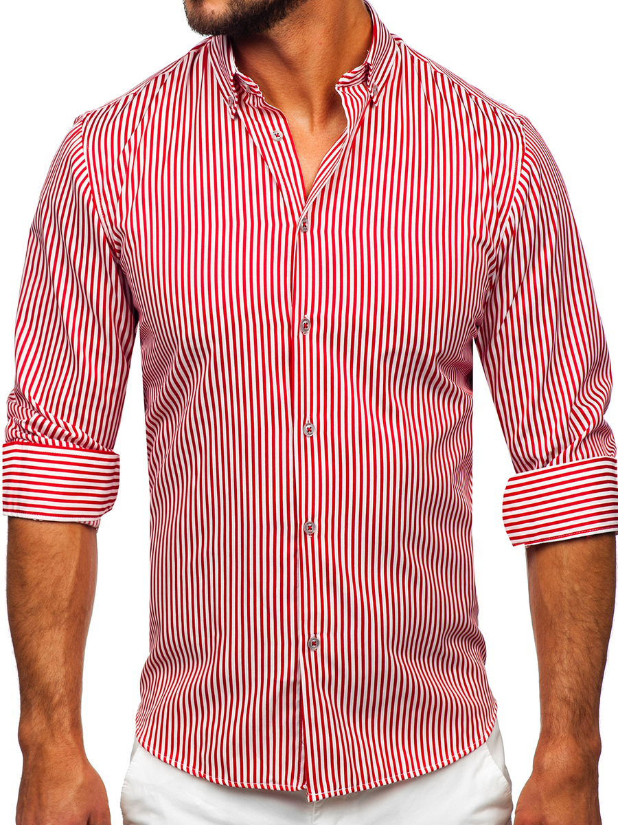 Comprar Camiseta de Rayas Roja y Blanca - Chaquetas y Camisetas