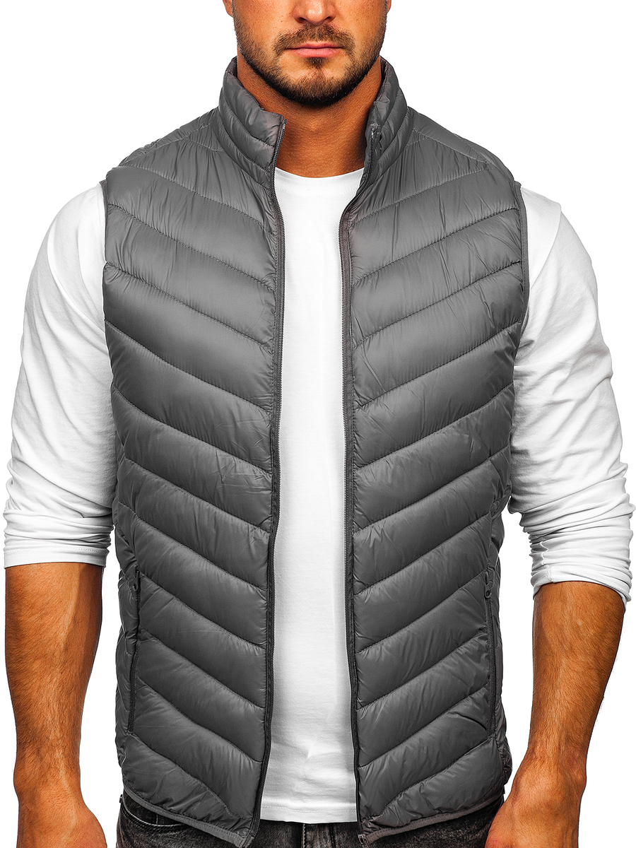 Chaleco acolchado hombre 13073 GRIS