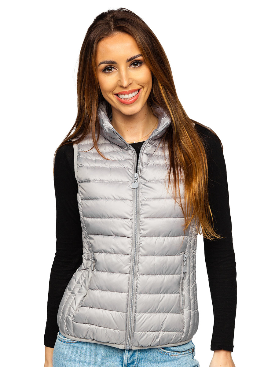 Chaleco acolchado para mujer gris Bolf B2705 GRIS