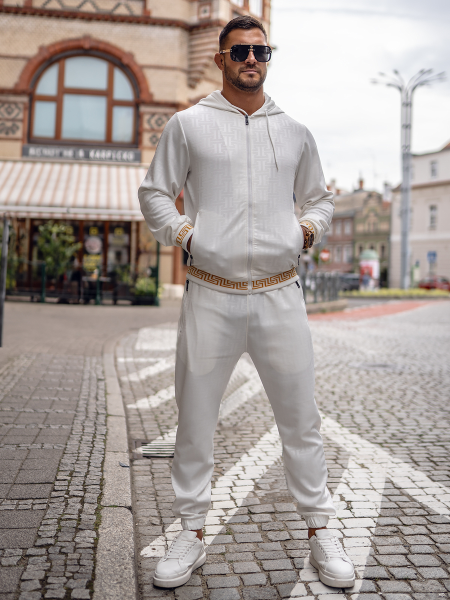 Chándal con capucha para hombre blanco Bolf 3A161A BLANCO