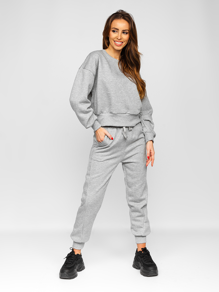 Chándal oversize de piezas gris mujer Bolf GRIS