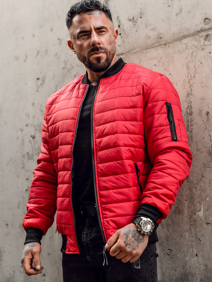 Chaqueta bomber ligera acolchada para hombre