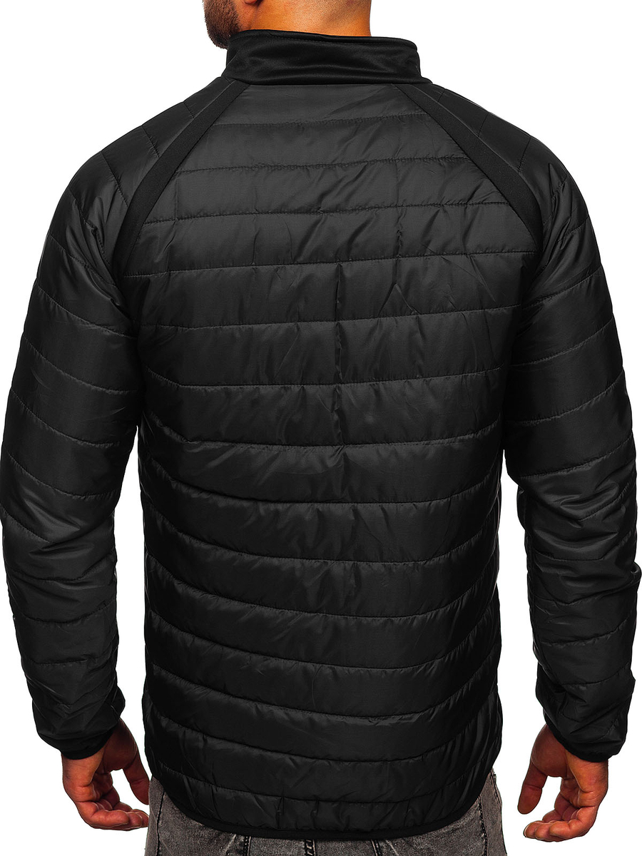 Chaqueta de entretiempo para hombre negro Bolf EC955