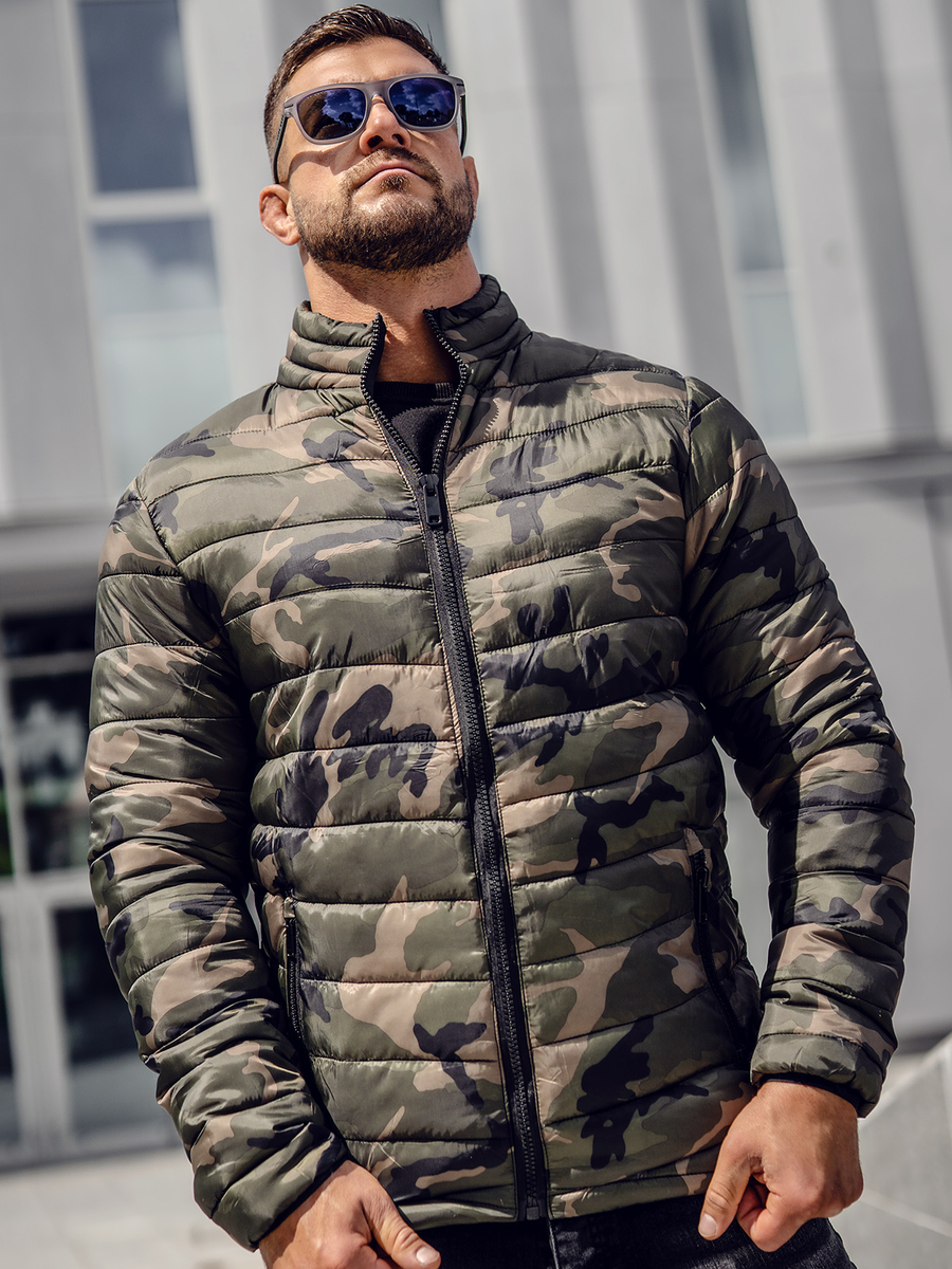 Chaqueta camuflaje ¾ de moto hombre uso invierno / verano