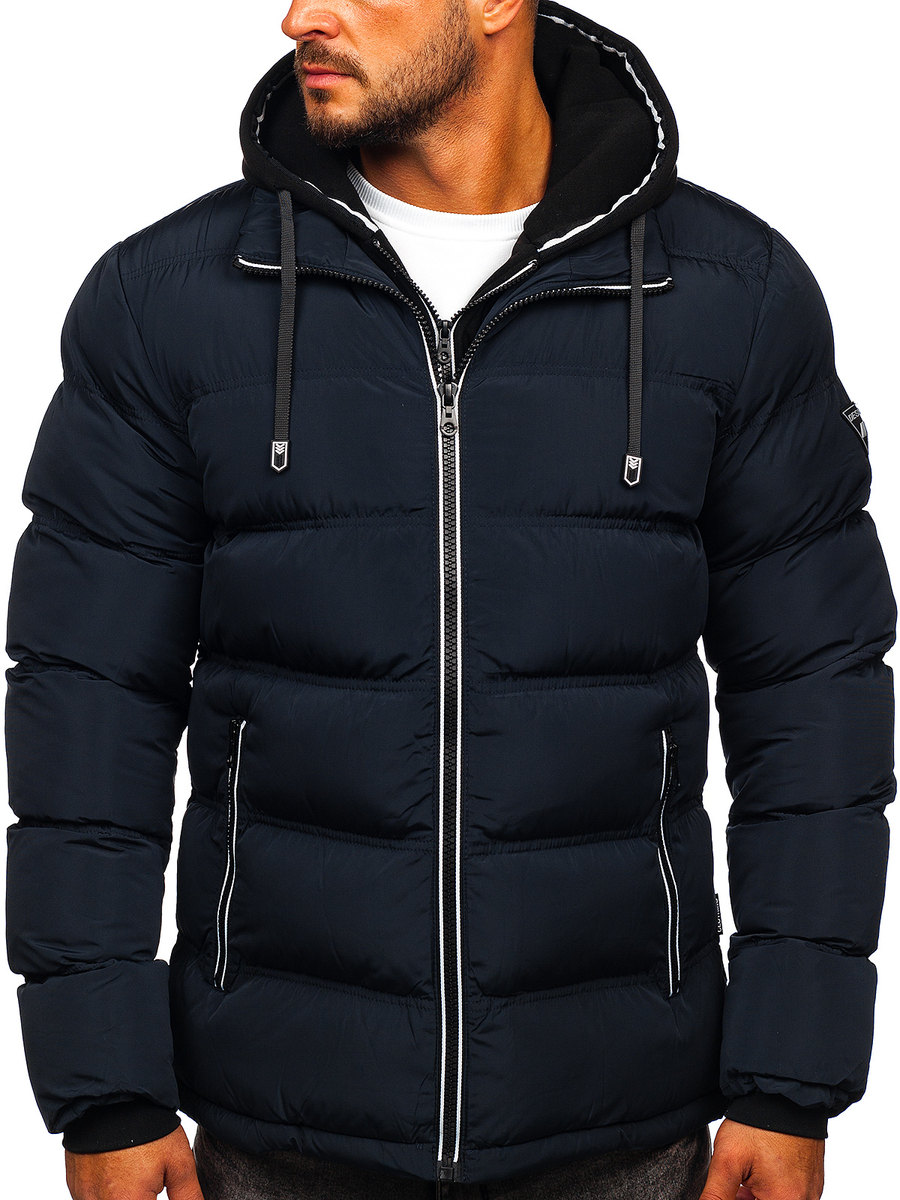 acolchada de invierno para hombre color azul oscuro Bolf 6881 AZUL OSCURO