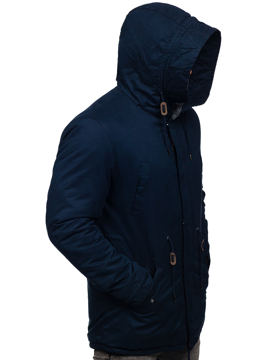Chaqueta algodon parka de invierno para hombre azul oscuro Bolf 1793 AZUL OSCURO