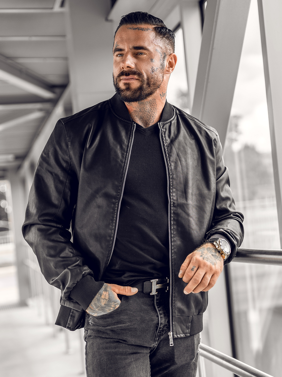 Chaqueta de Piel y Otros Vestidos para Hombre