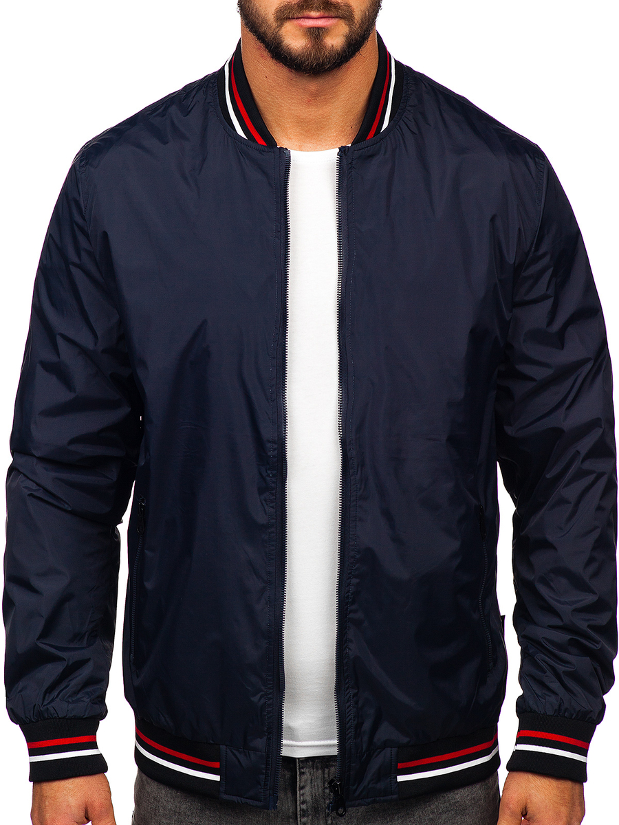 Chaqueta bomber de entretiempo para hombre azul oscuro Bolf 7147 AZUL OSCURO