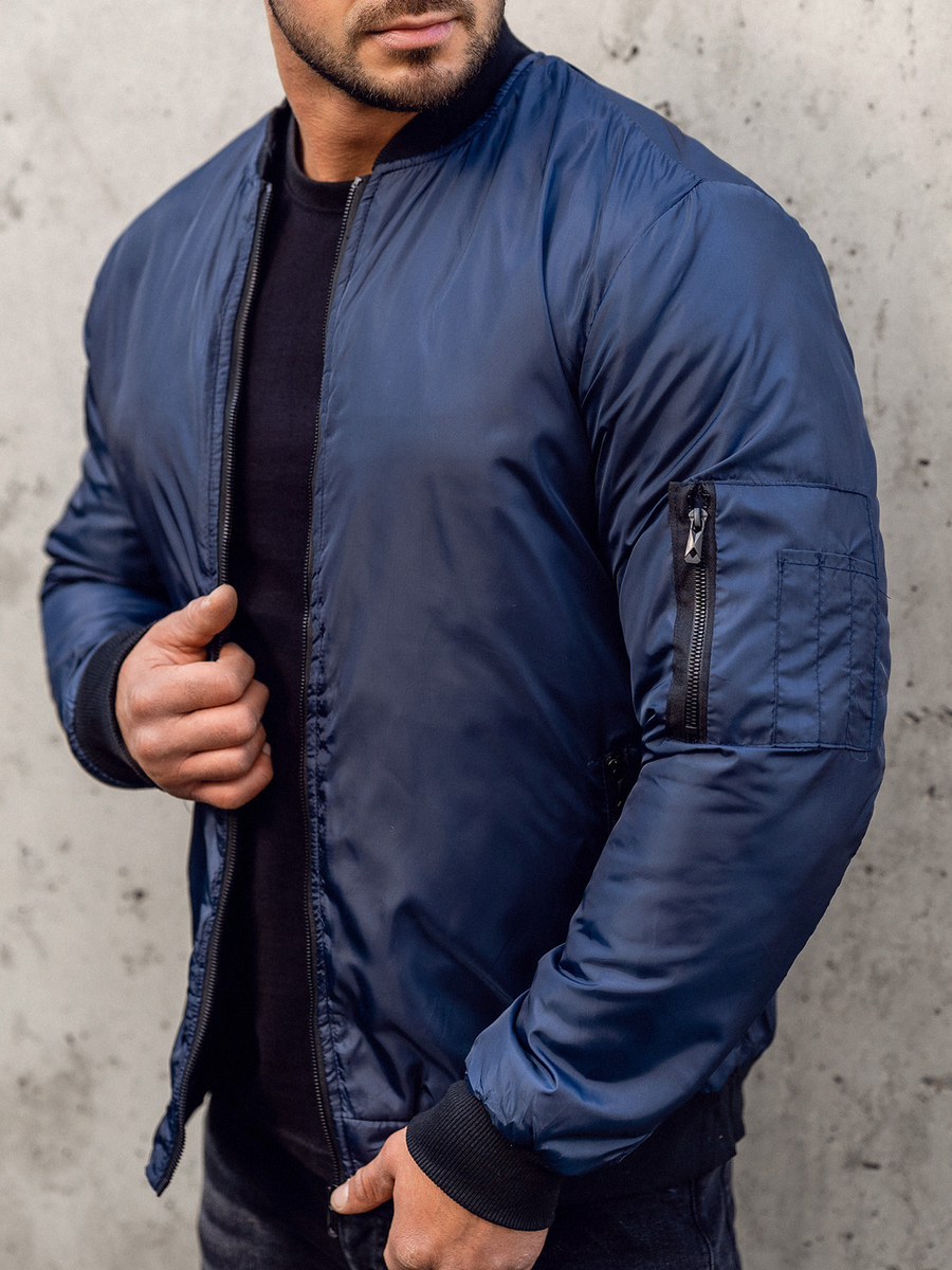 Chaqueta bomber de entretiempo para hombre azul oscuro Bolf AK95A AZUL  OSCURO