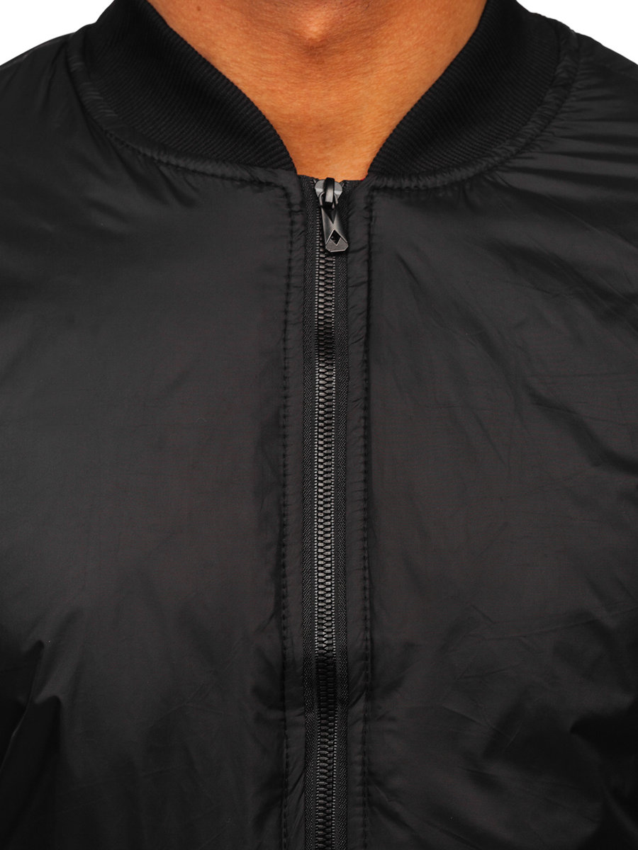 Cazadora bomber on sale negra hombre