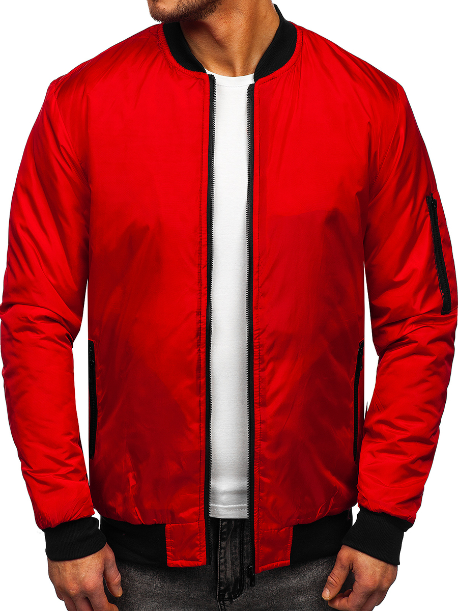 bomber de entretiempo para hombre color rojo AK95 ROJO