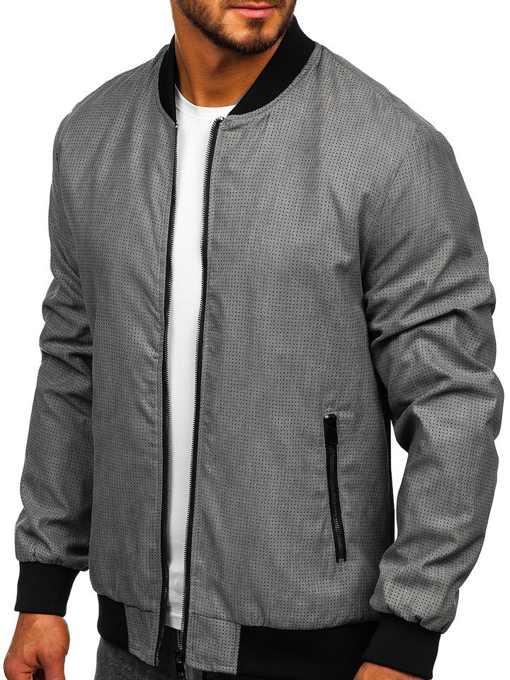 Chaqueta de Entretiempo para Hombre B17 color Gris de Hevik HJS309MG