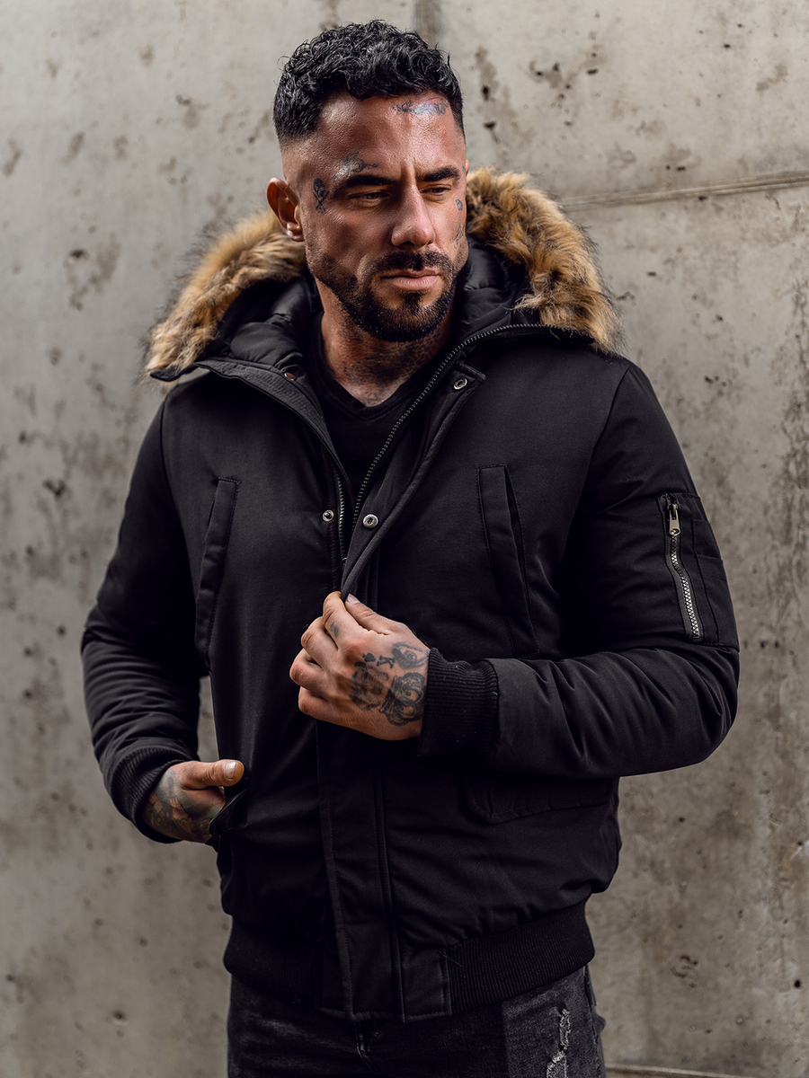 Chaqueta de invierno para hombre negra Bolf 2019